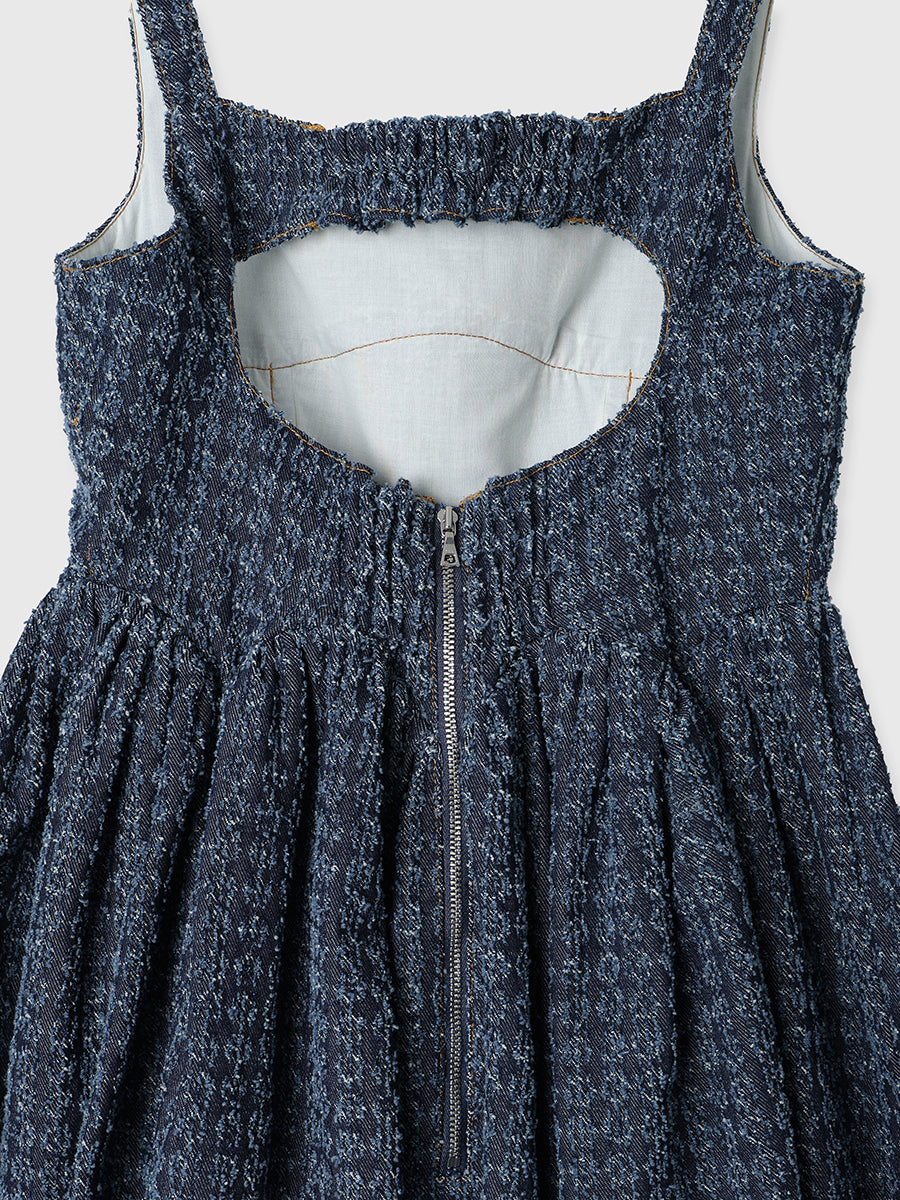 デニムビスチェワンピース
