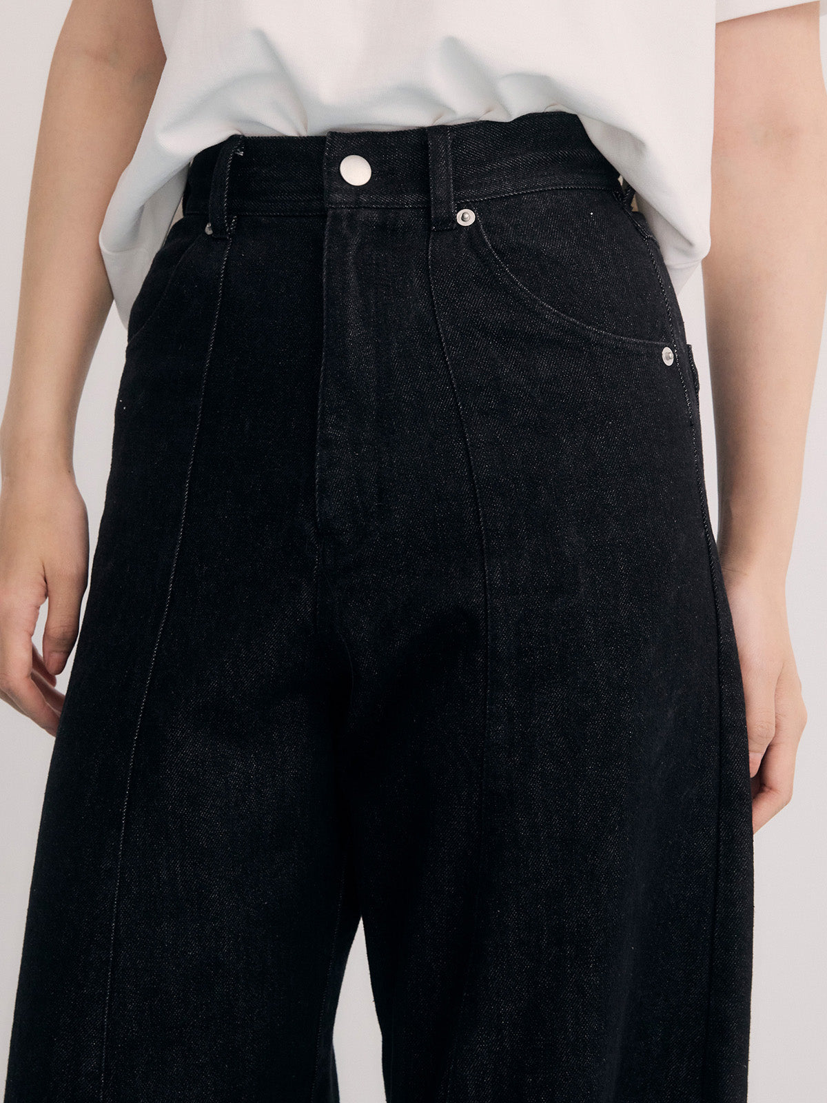 カービーパターンデニムパンツ