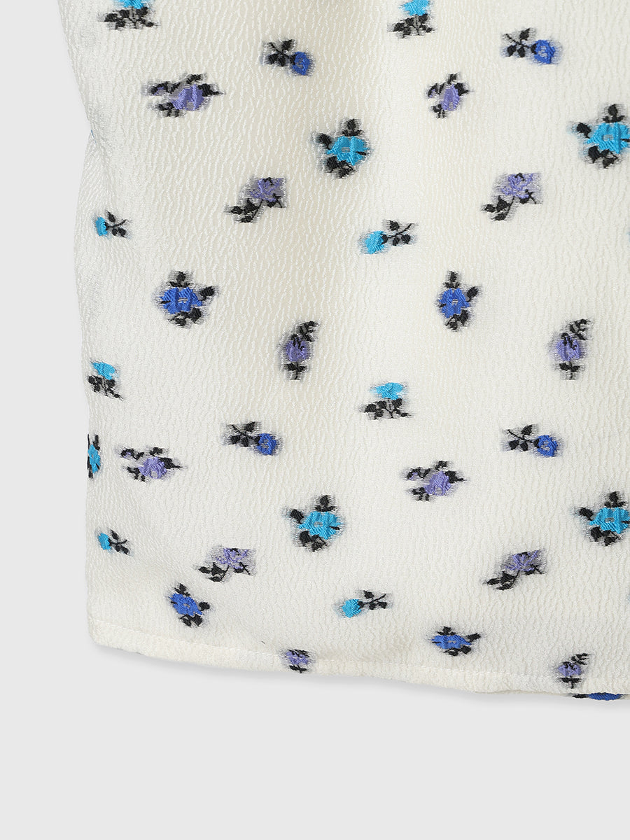 フラワージャガードワンピース