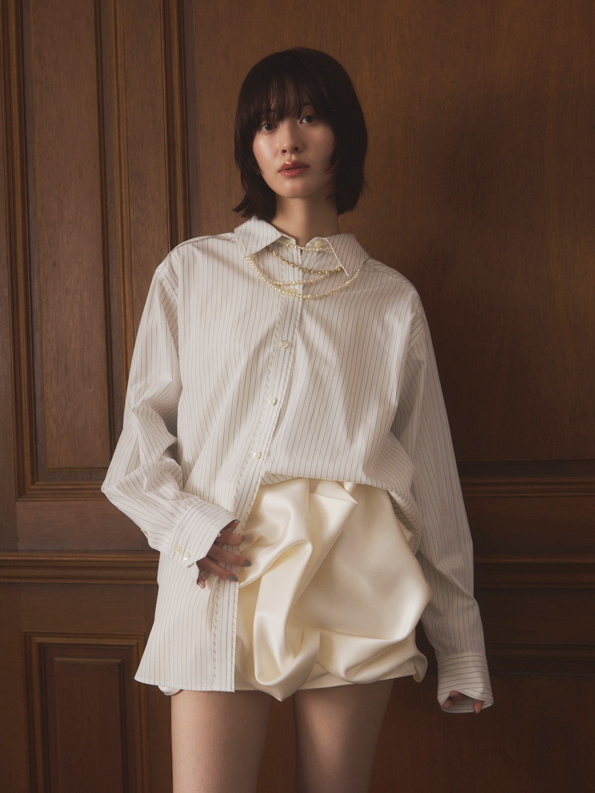 ドレープバルーンミニスカート