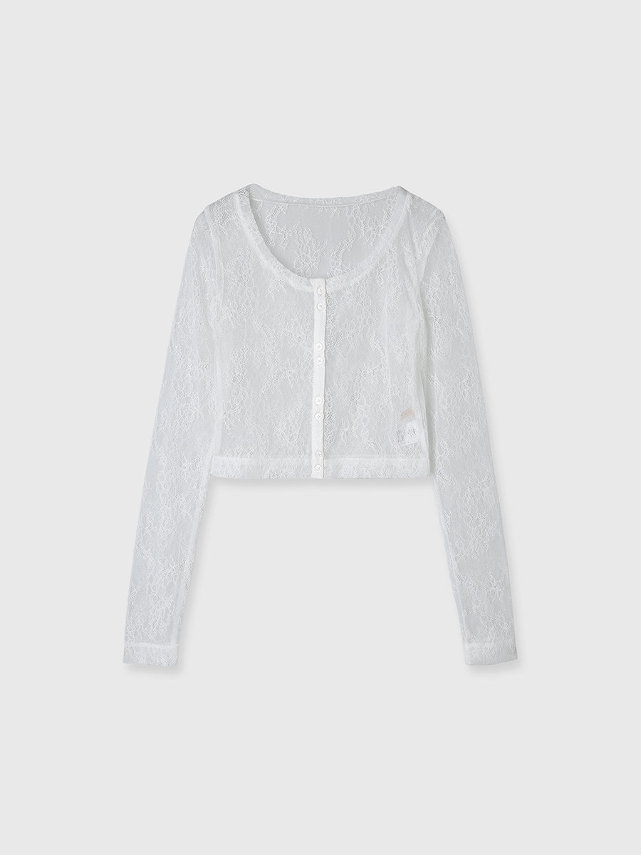 チョーカー付きレーストップス