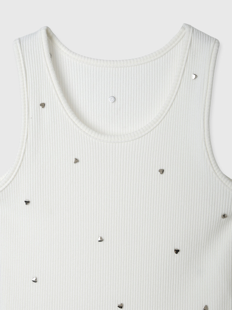 ハートスタッズタンクトップ