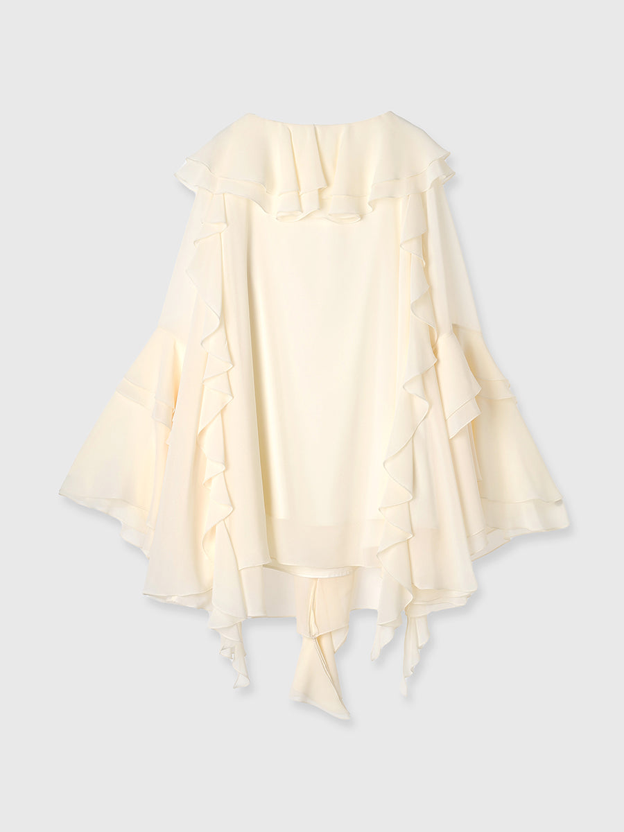 ボリュームラッフルミニドレス