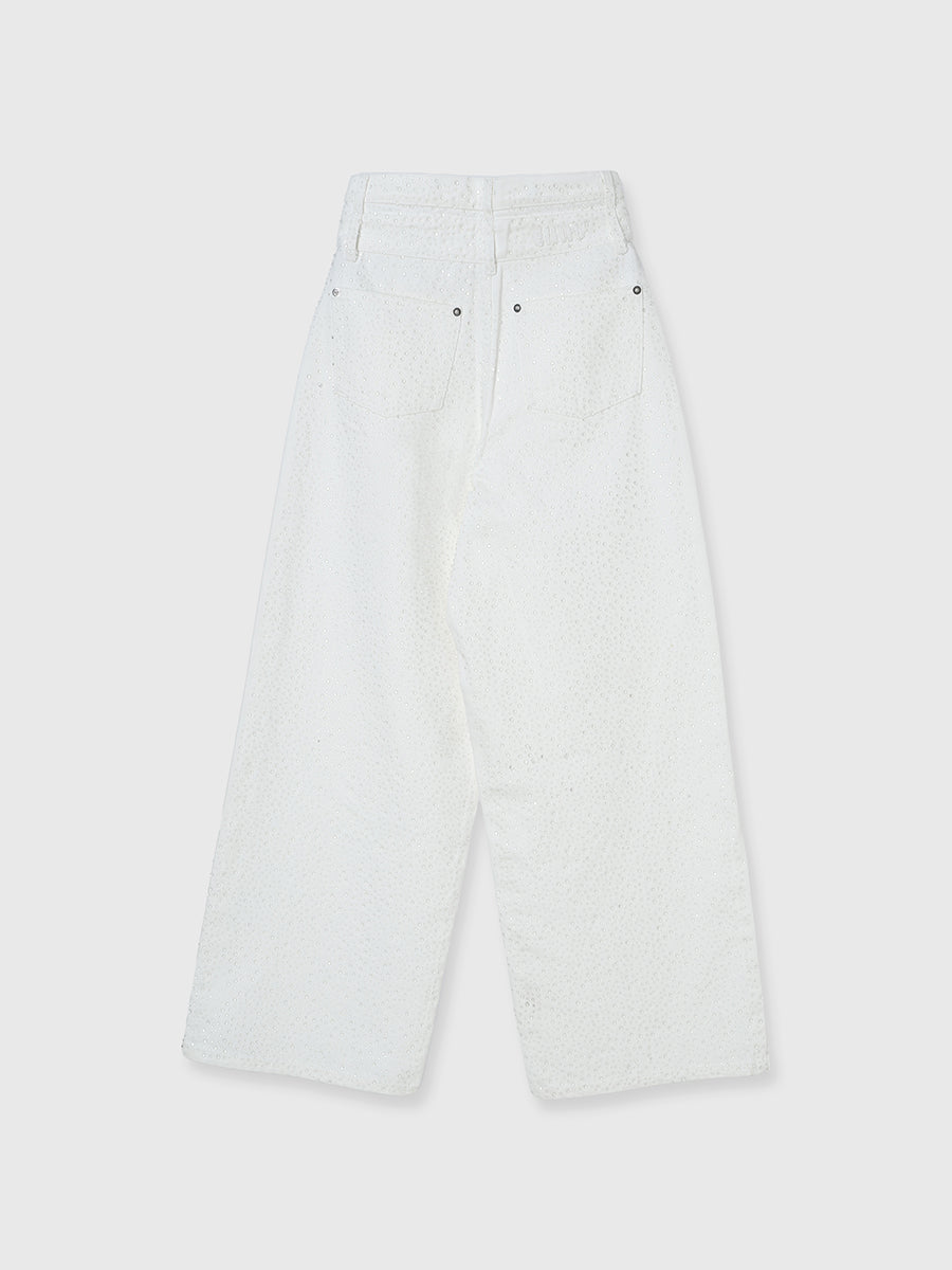 drop patternデニムパンツ