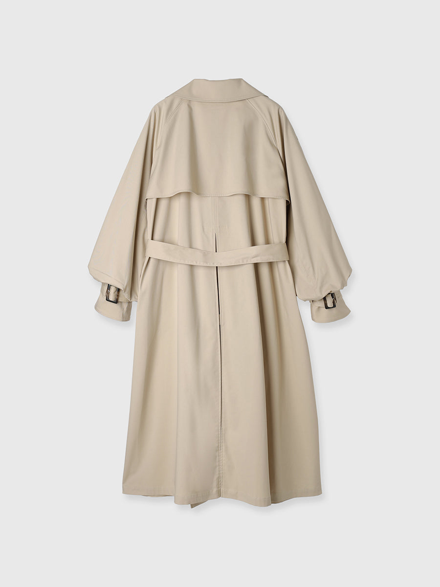 ボリューミースリーブトレンチコート　ベージュ　新品未使用 ボリュームスリーブトレンチコート
