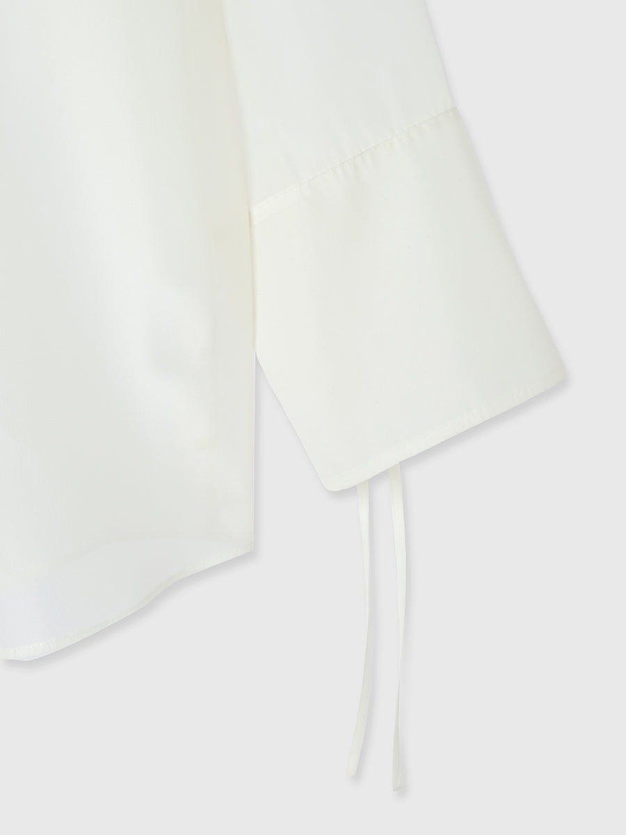 パールストラップオーガーンジーシャツ