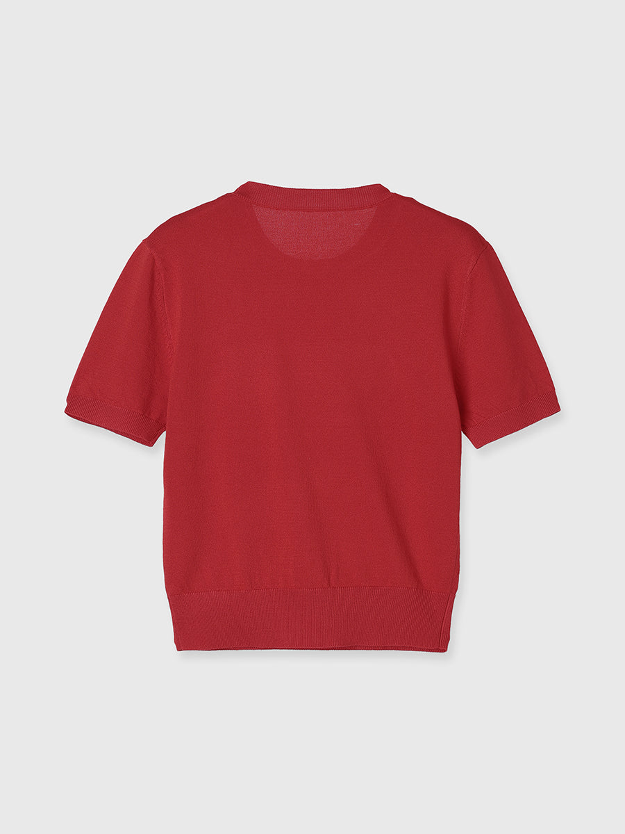 EIMYロゴハーフスリーブニット