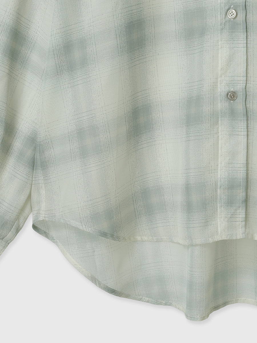 シアーチェック2WAYシャツ