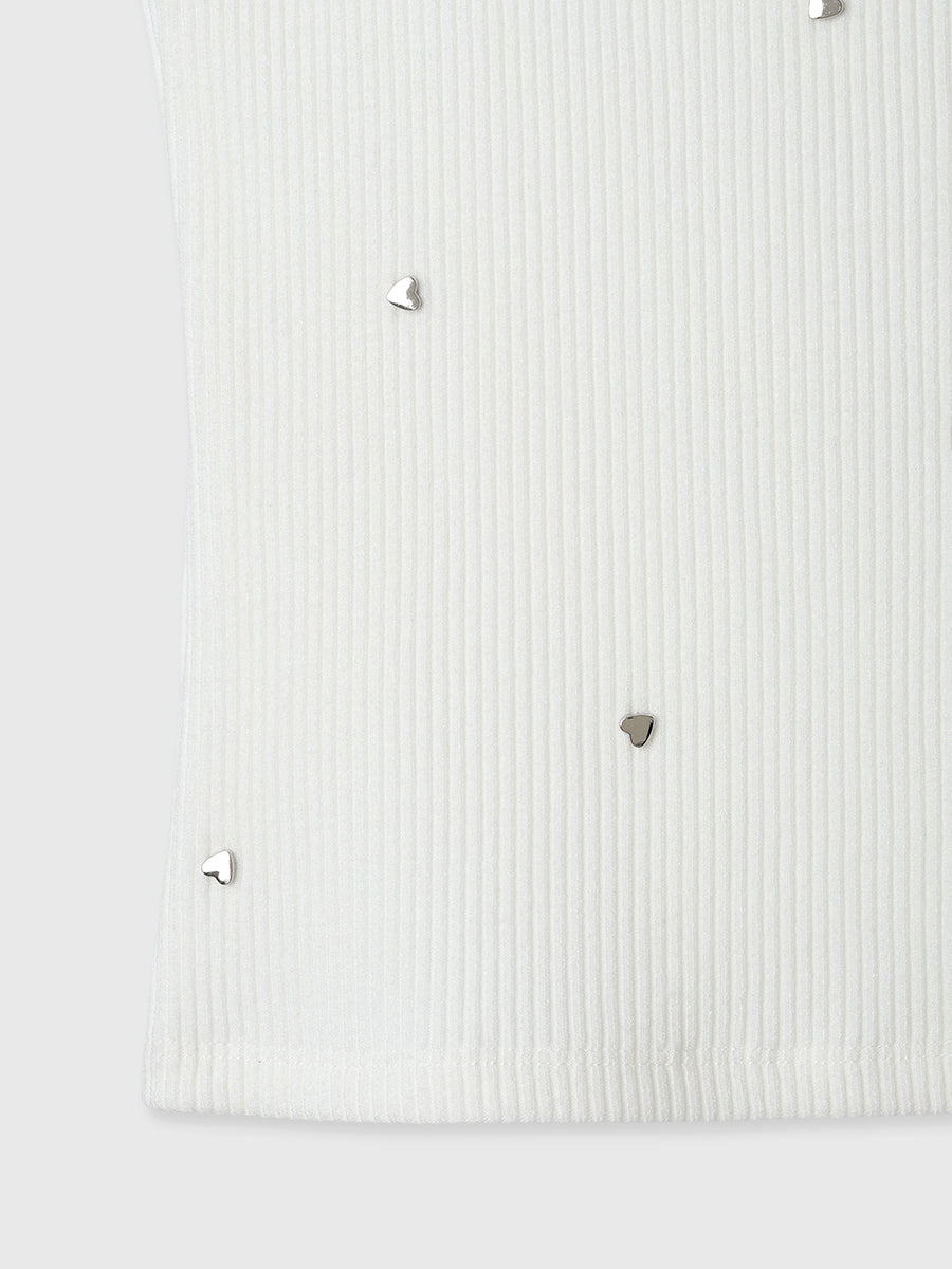 ハートスタッズタンクトップ