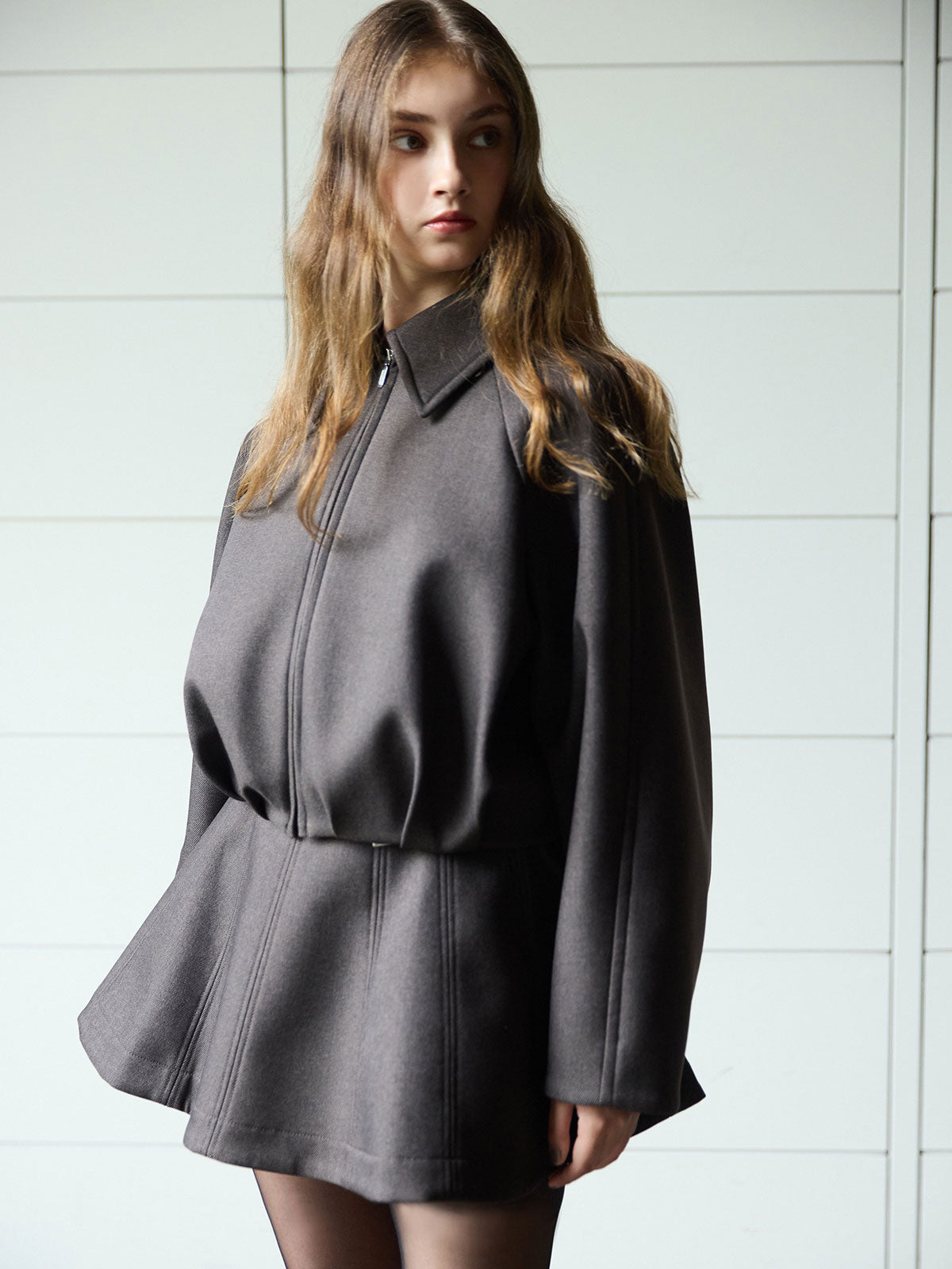 ボンディングステンカラーブルゾン