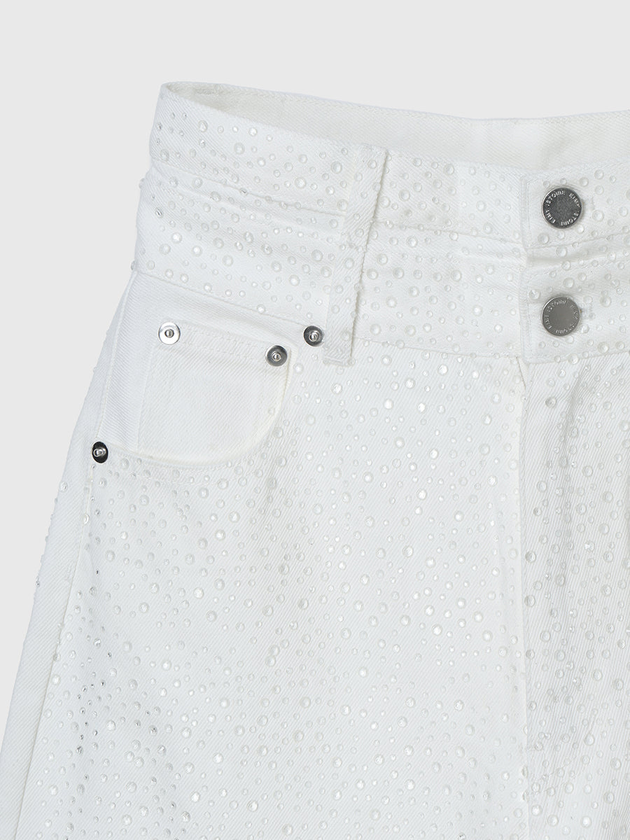 drop patternデニムパンツ