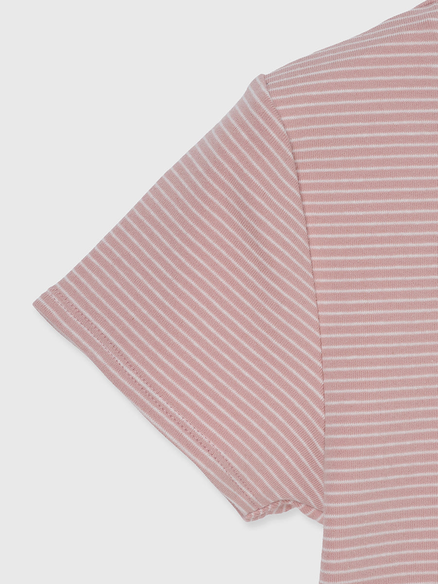 ボーダーリブＴシャツ