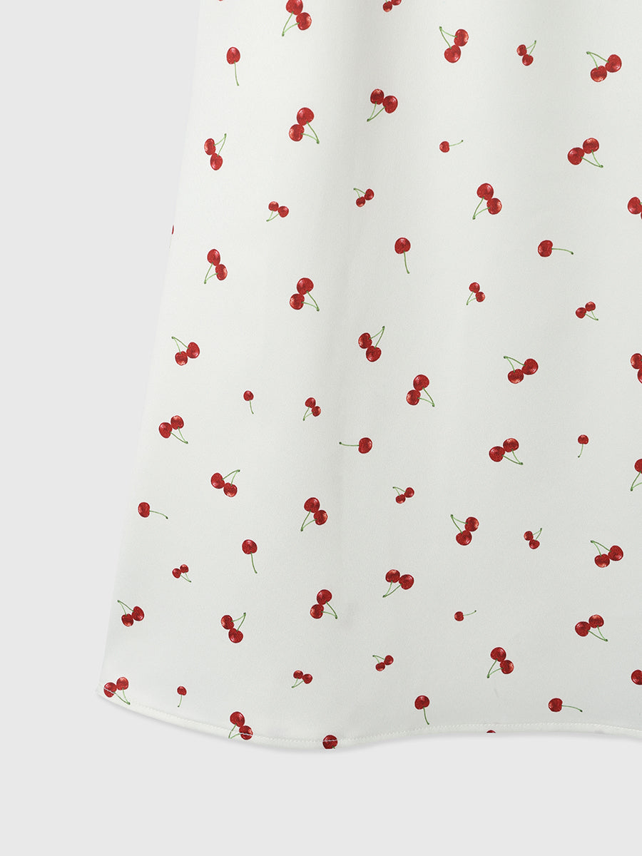 cherry patternスカート