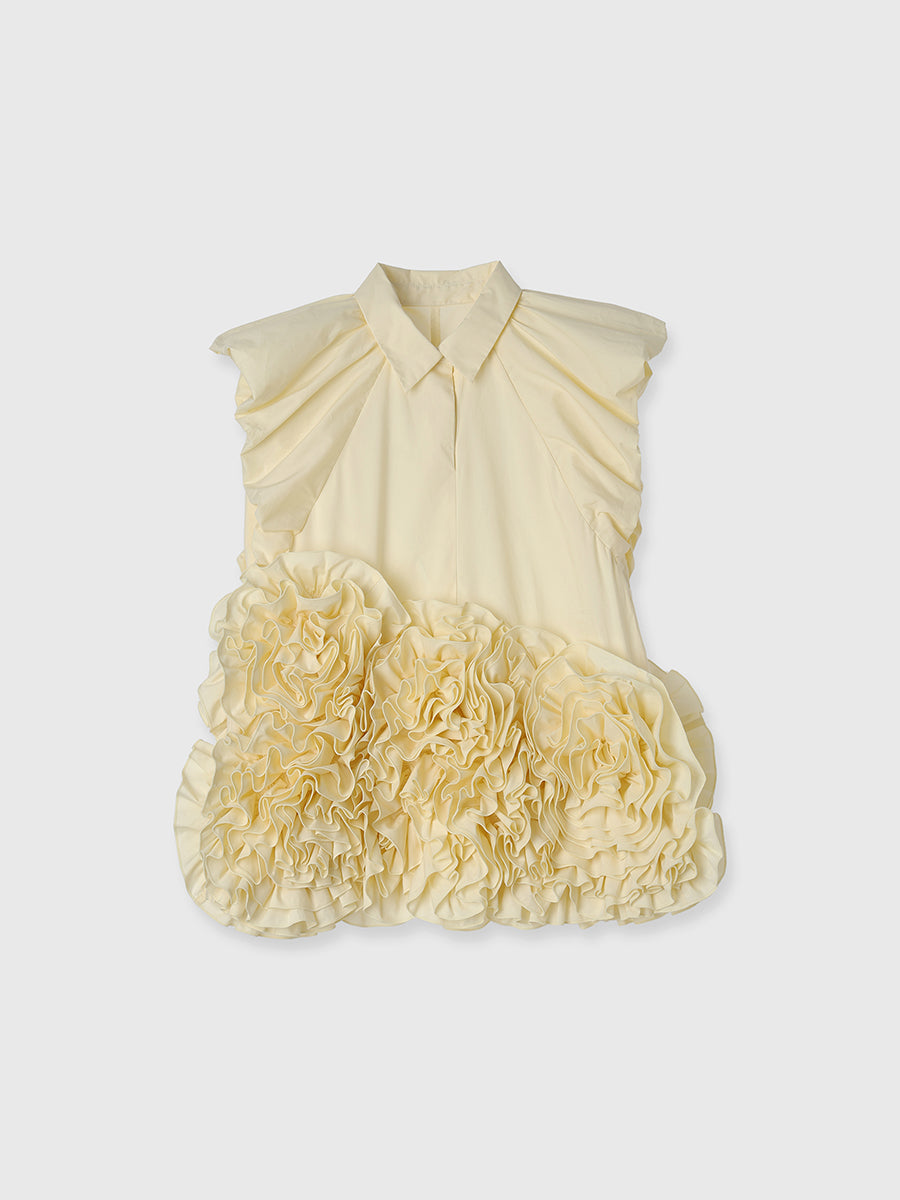 フラワーモチーフブラウス