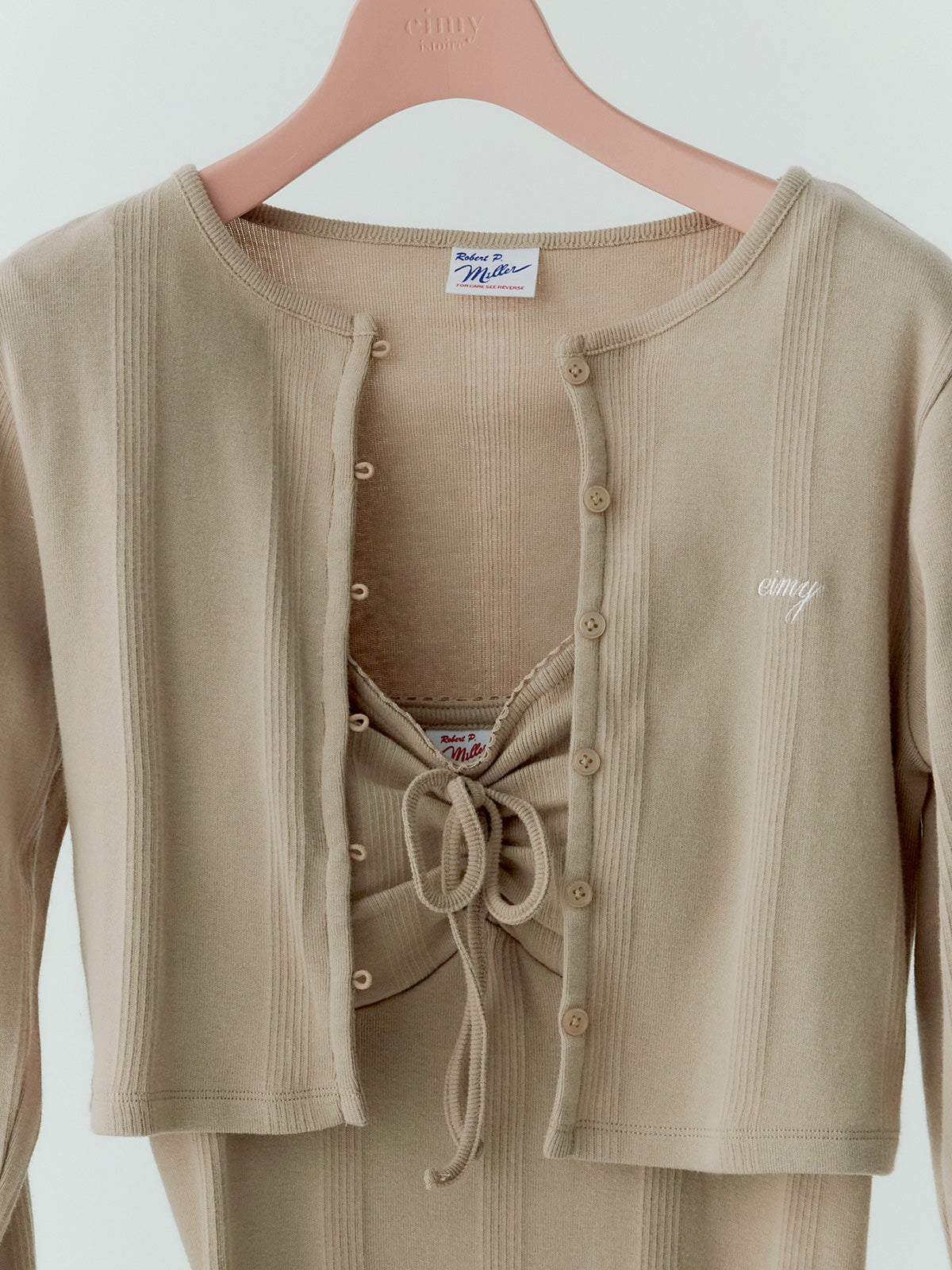 miller×eimy カーデショートワンピース