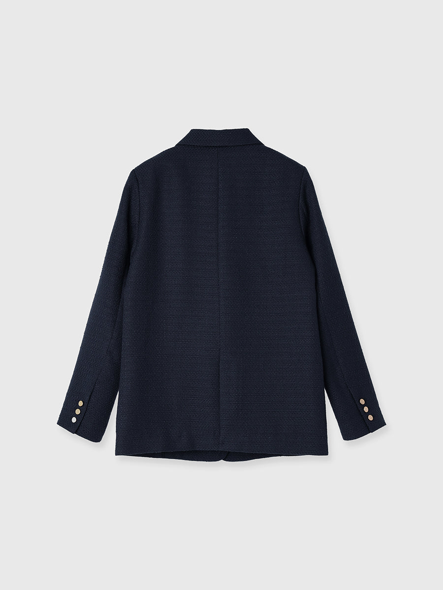 ツイードテーラードジャケット