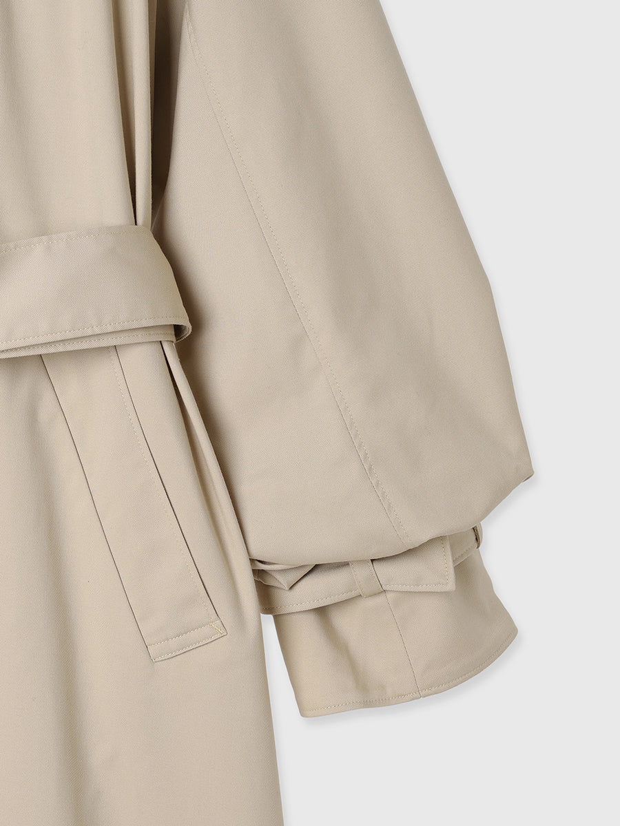 ボリュームスリーブトレンチコート
