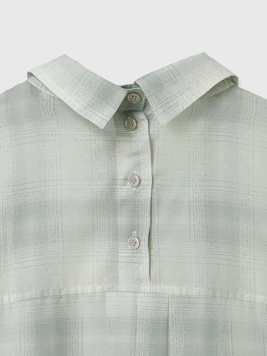 シアーチェック2WAYシャツ