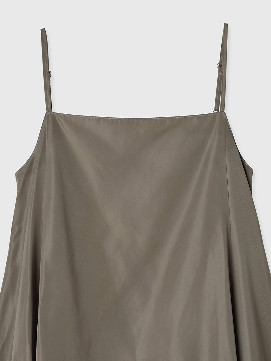 バックベルトバルーンロングワンピース