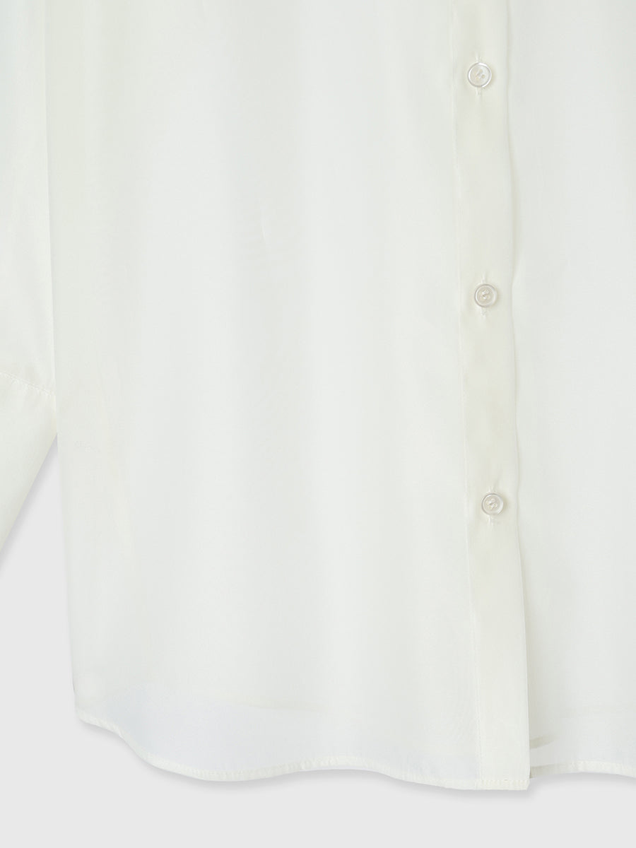 パールストラップオーガーンジーシャツ