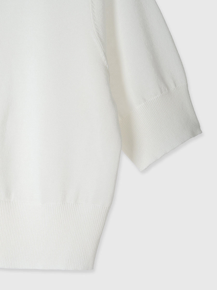 ハーフスリーブシアーニットカーデ