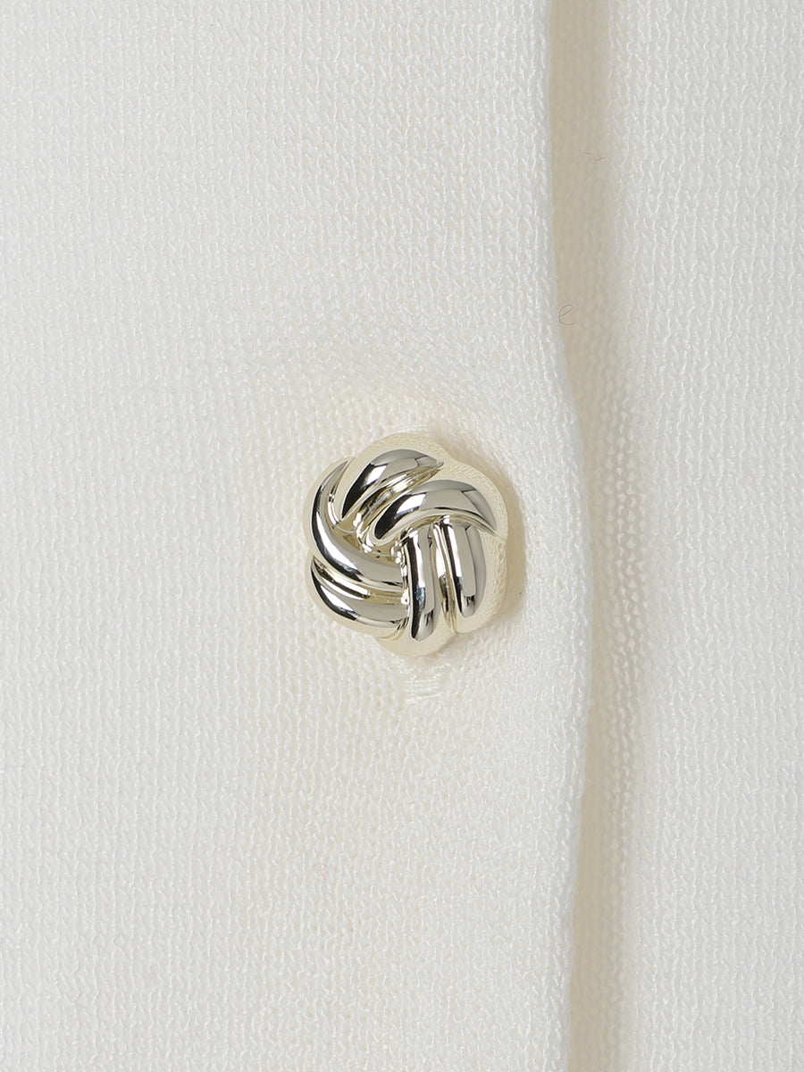 ハーフスリーブシアーニットカーデ