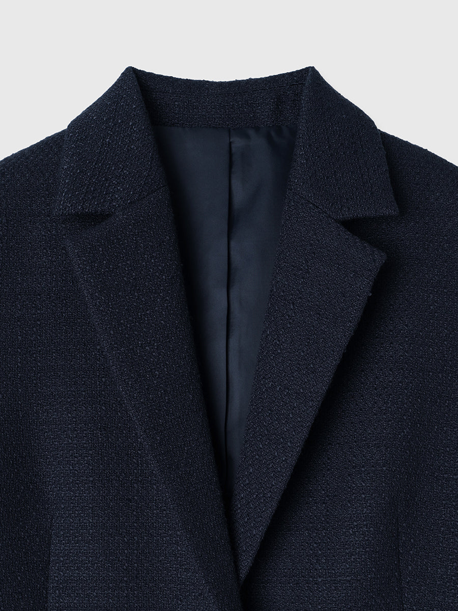 ツイードテーラードジャケット