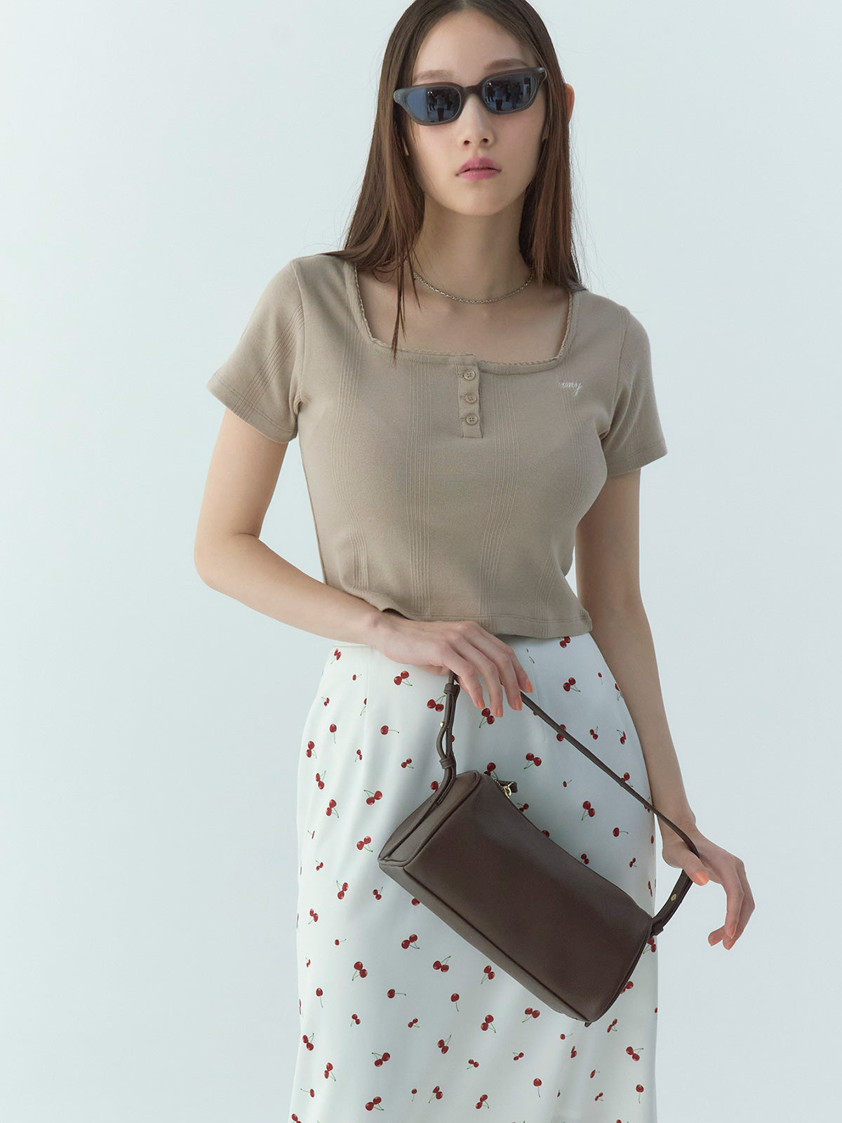 miller×eimy ハーフスリーブコンパクトTシャツ