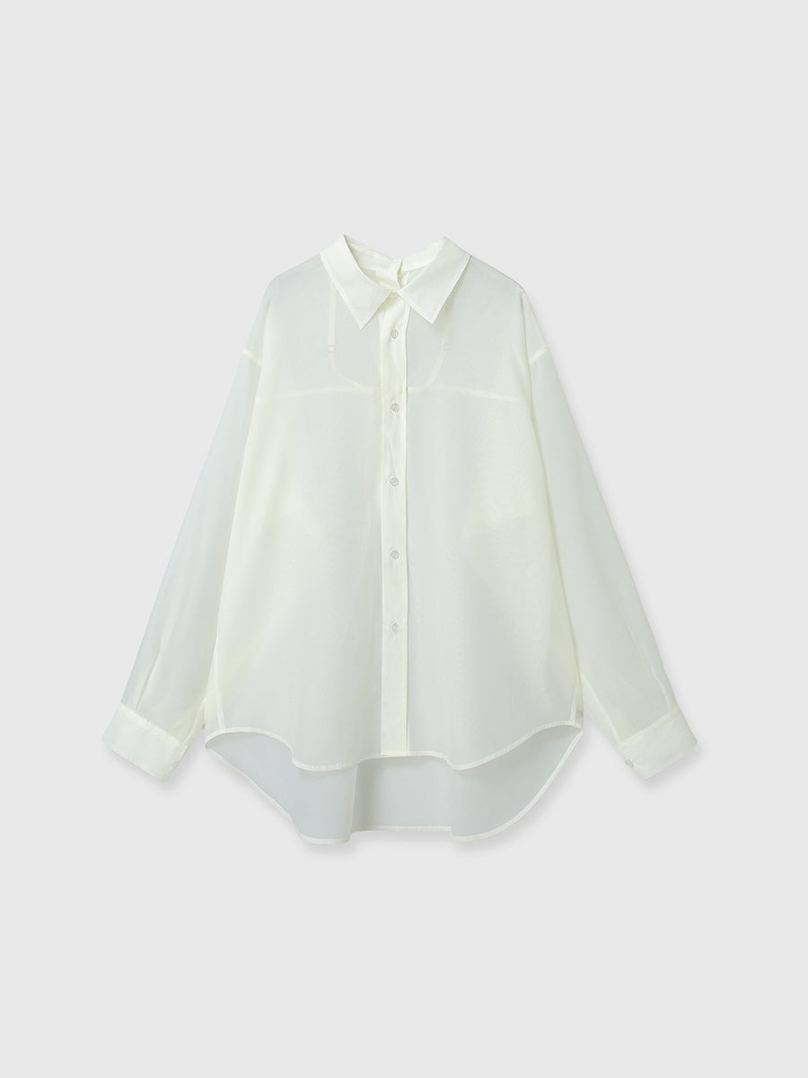 シアー2WAYシャツ