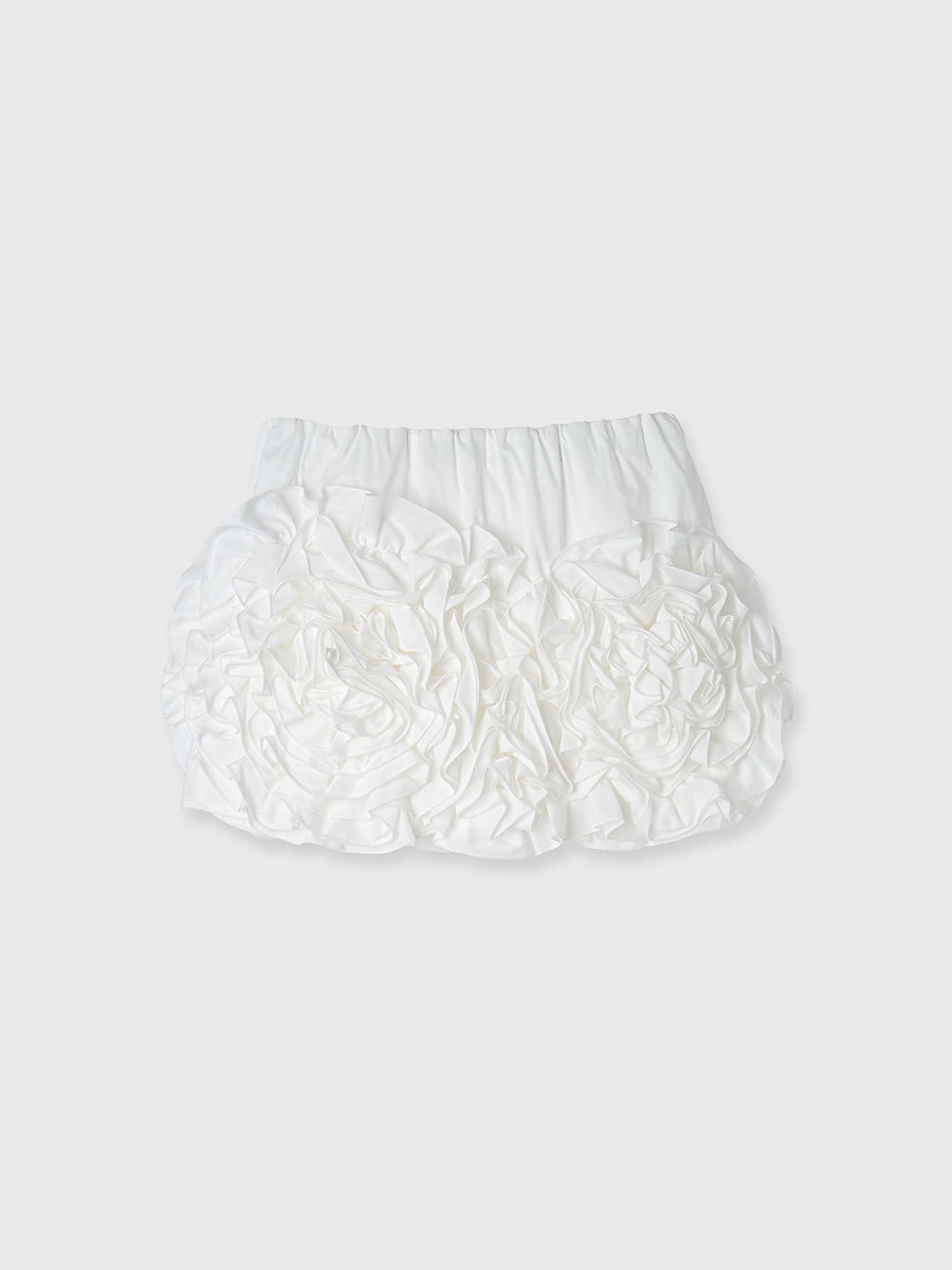 フラワーモチーフミニスカート