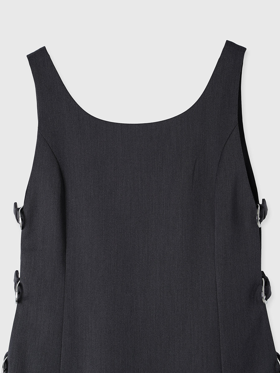 サイドベルトワンピース