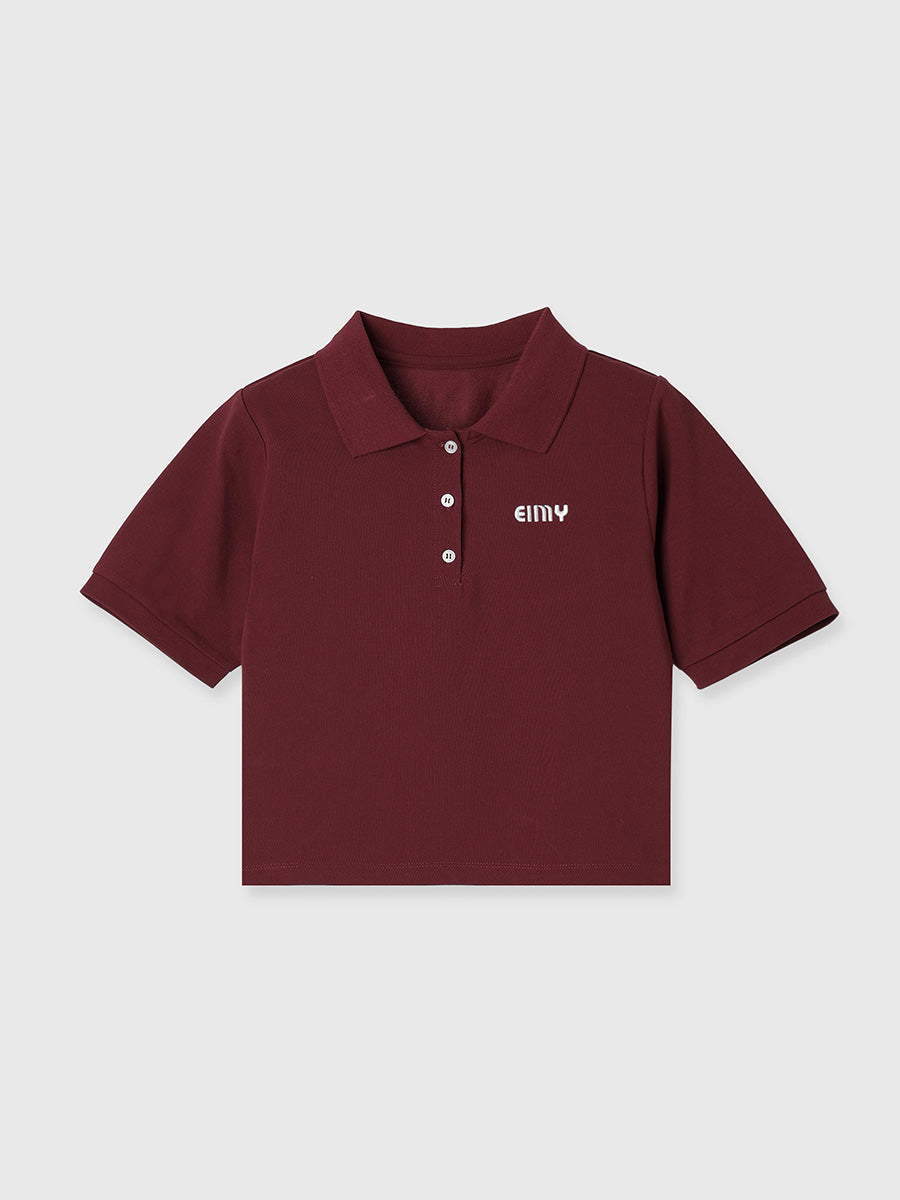 ロゴカットポロトップス