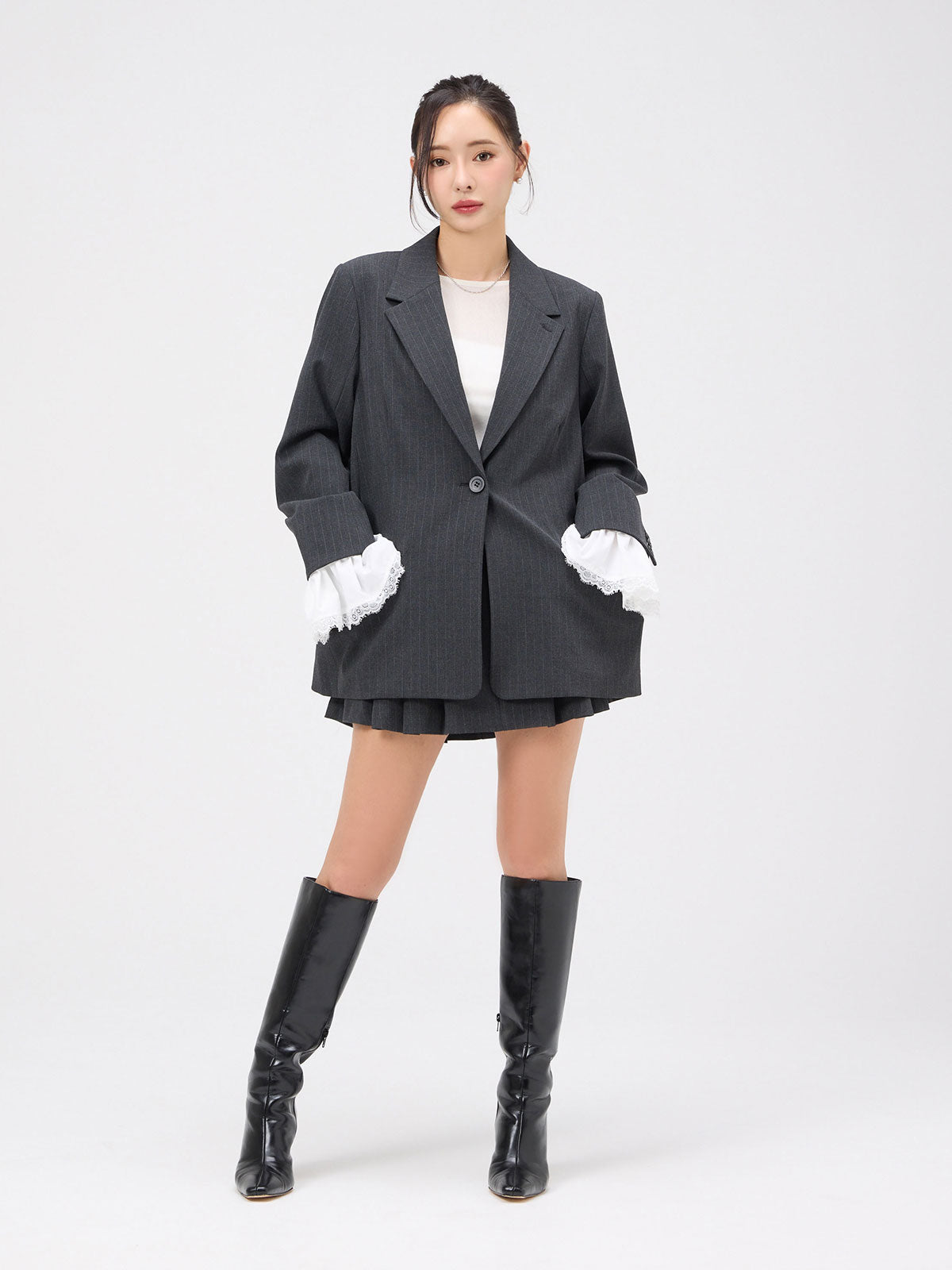 レーストリムカフステーラリングジャケット