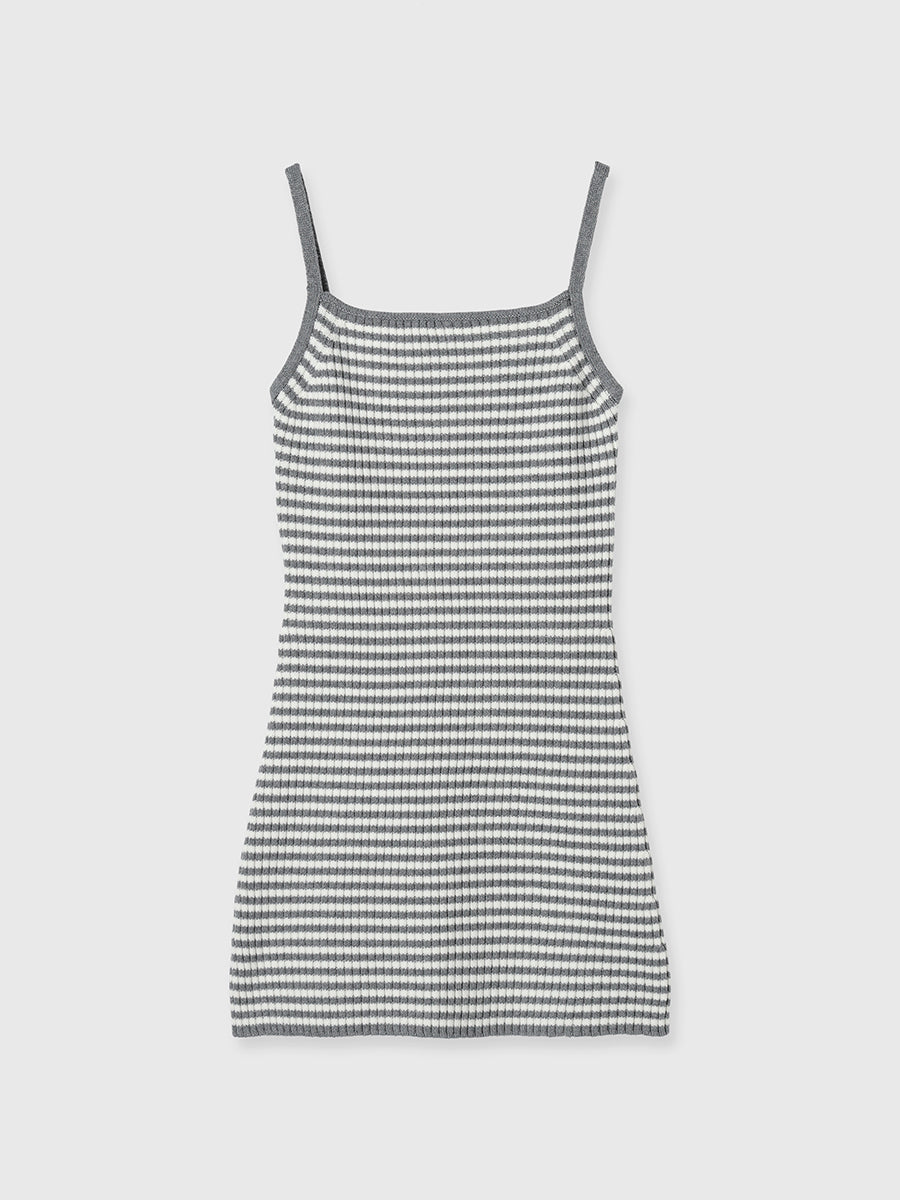 ロゴカーデワンピースニットセットアップ