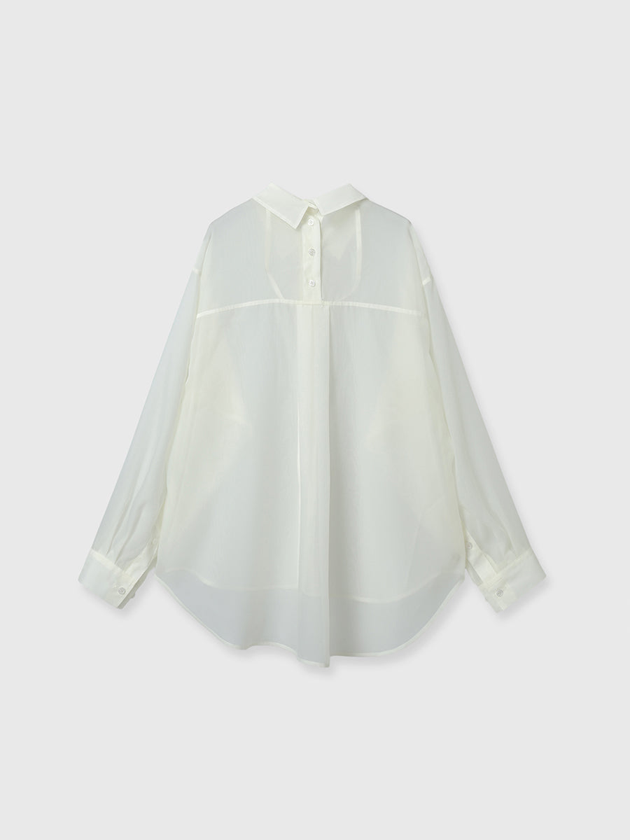 シアー2WAYシャツ