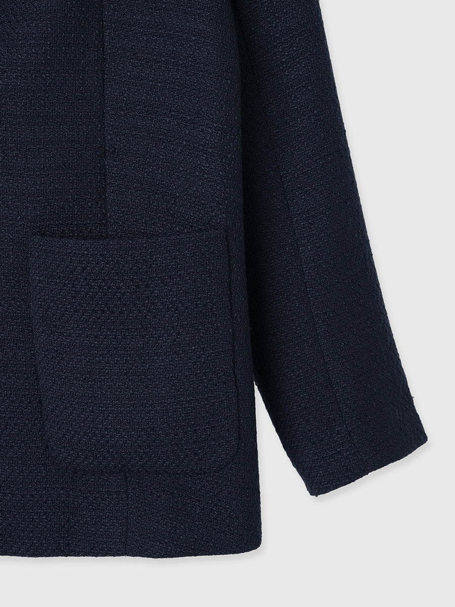 ツイードテーラードジャケット