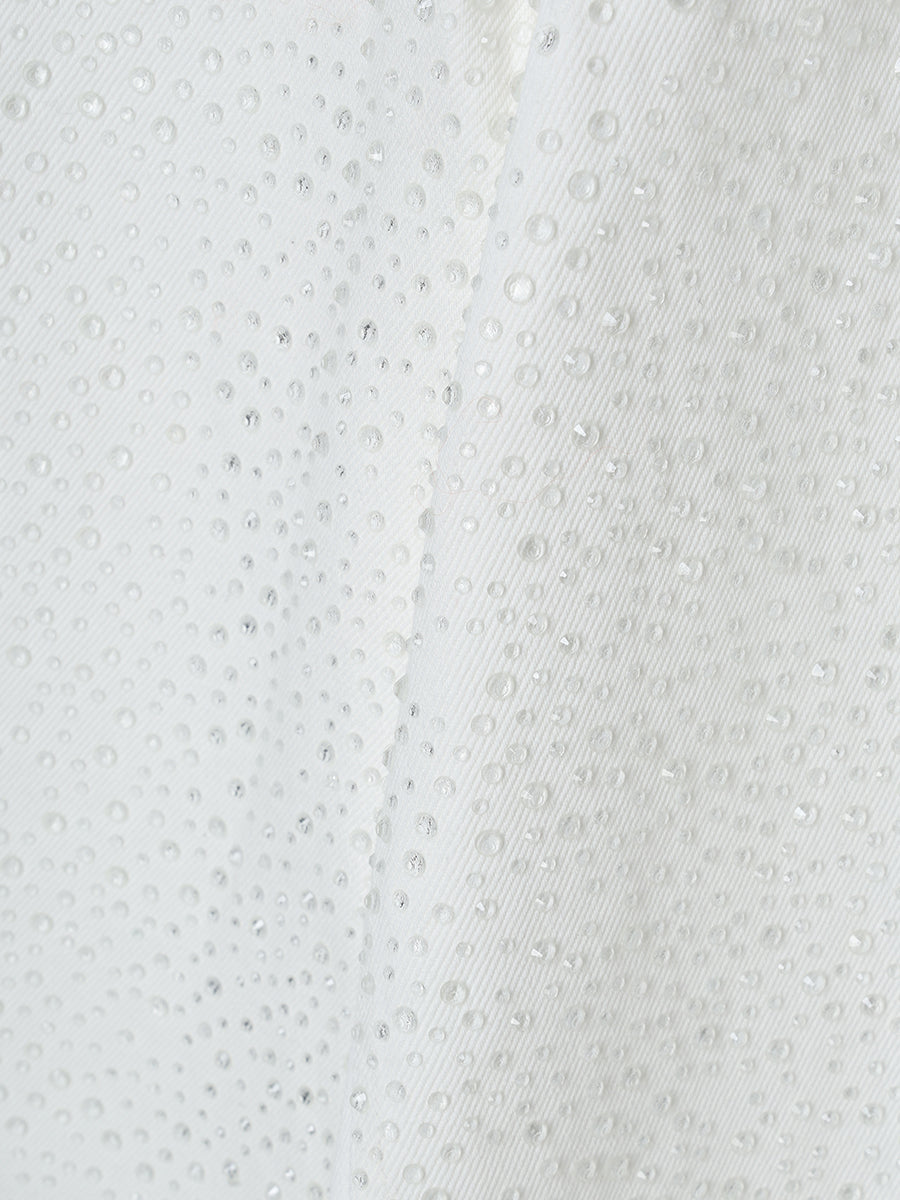 drop patternデニムパンツ