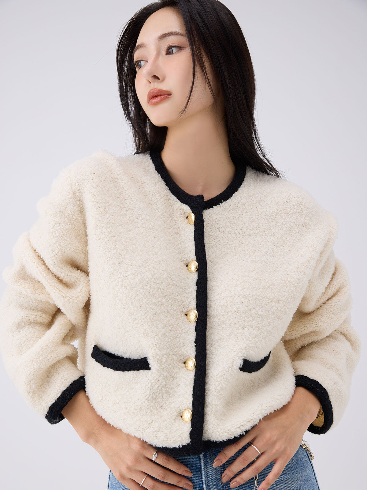 TEDDY KNIT JACKET