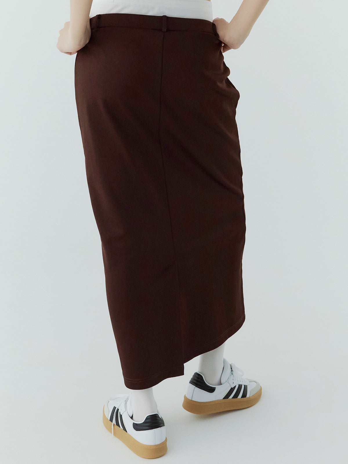 ハーフジップトップスストレートスカートSETUP