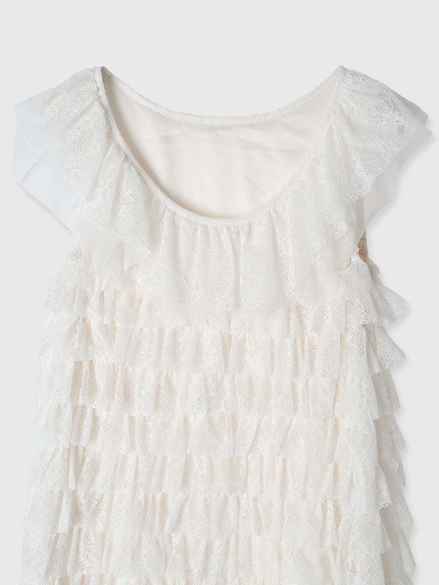 レースティアードワンピース