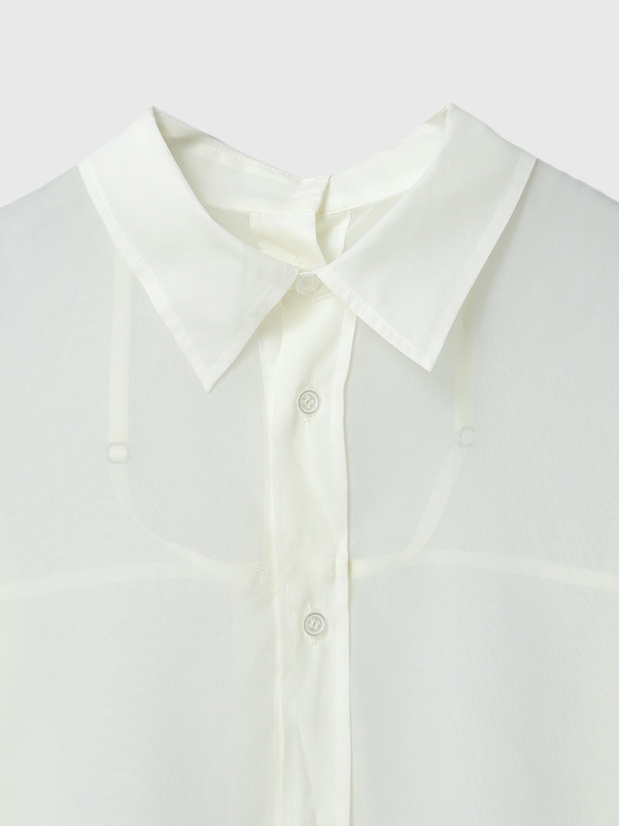 シアー2WAYシャツ