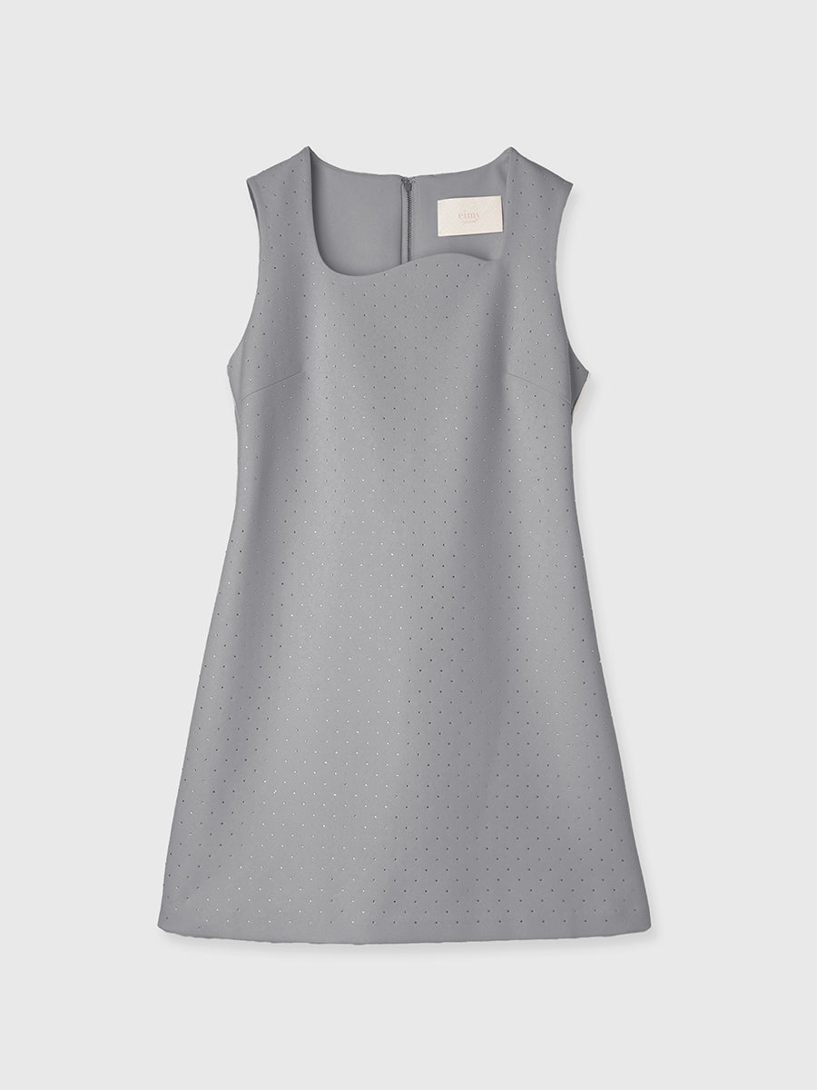 ビジュートリムミニワンピース