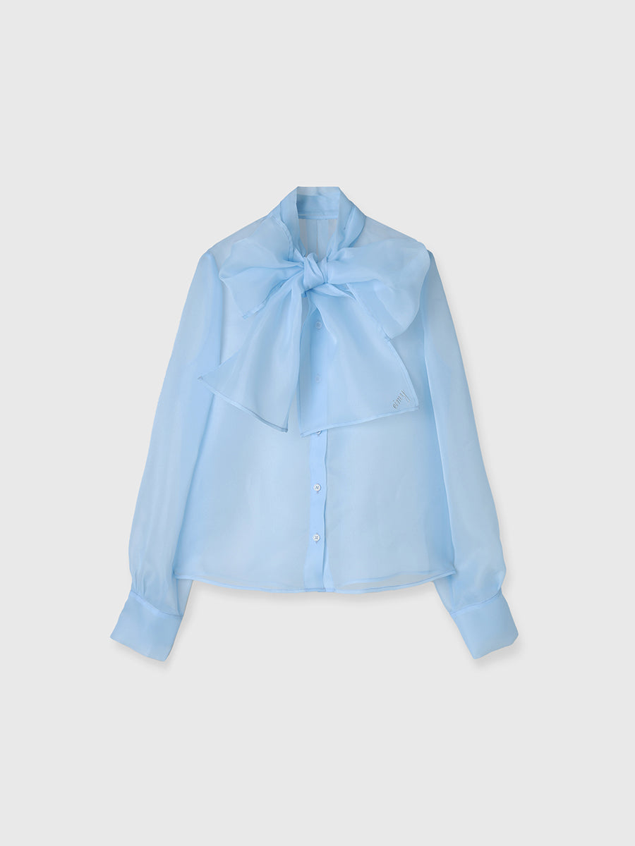 ボウタイシアーブラウス