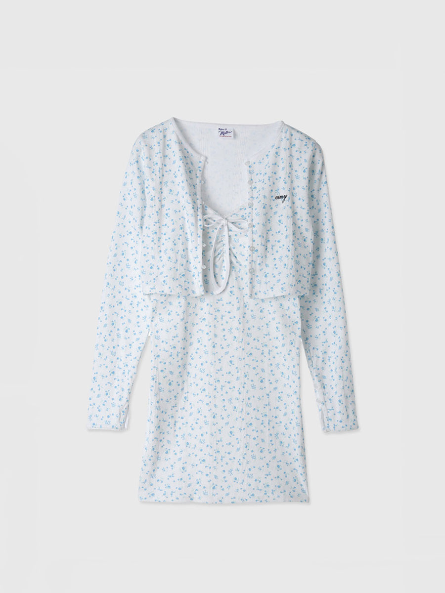 miller×eimy カーデショートワンピース