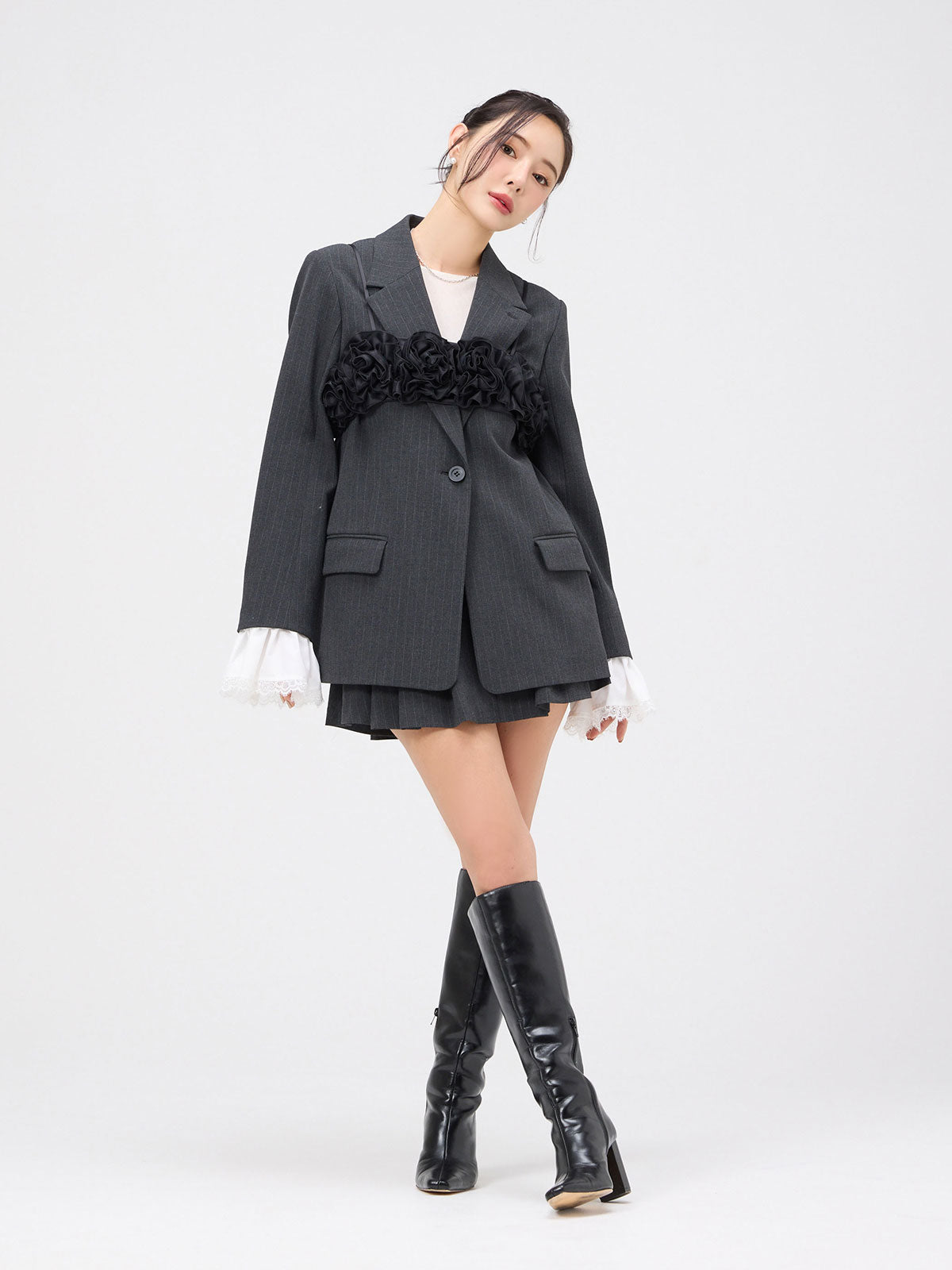 フラワーボリュームビスチェ