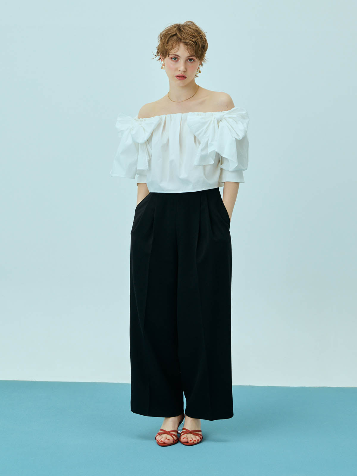 デザインウエストスラックス