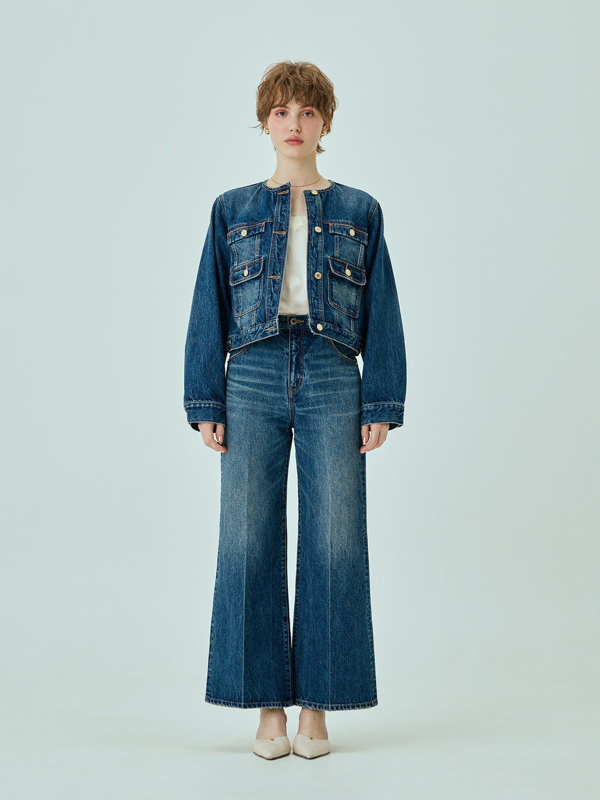 ビットデニムパンツ ビットデニムパンツ