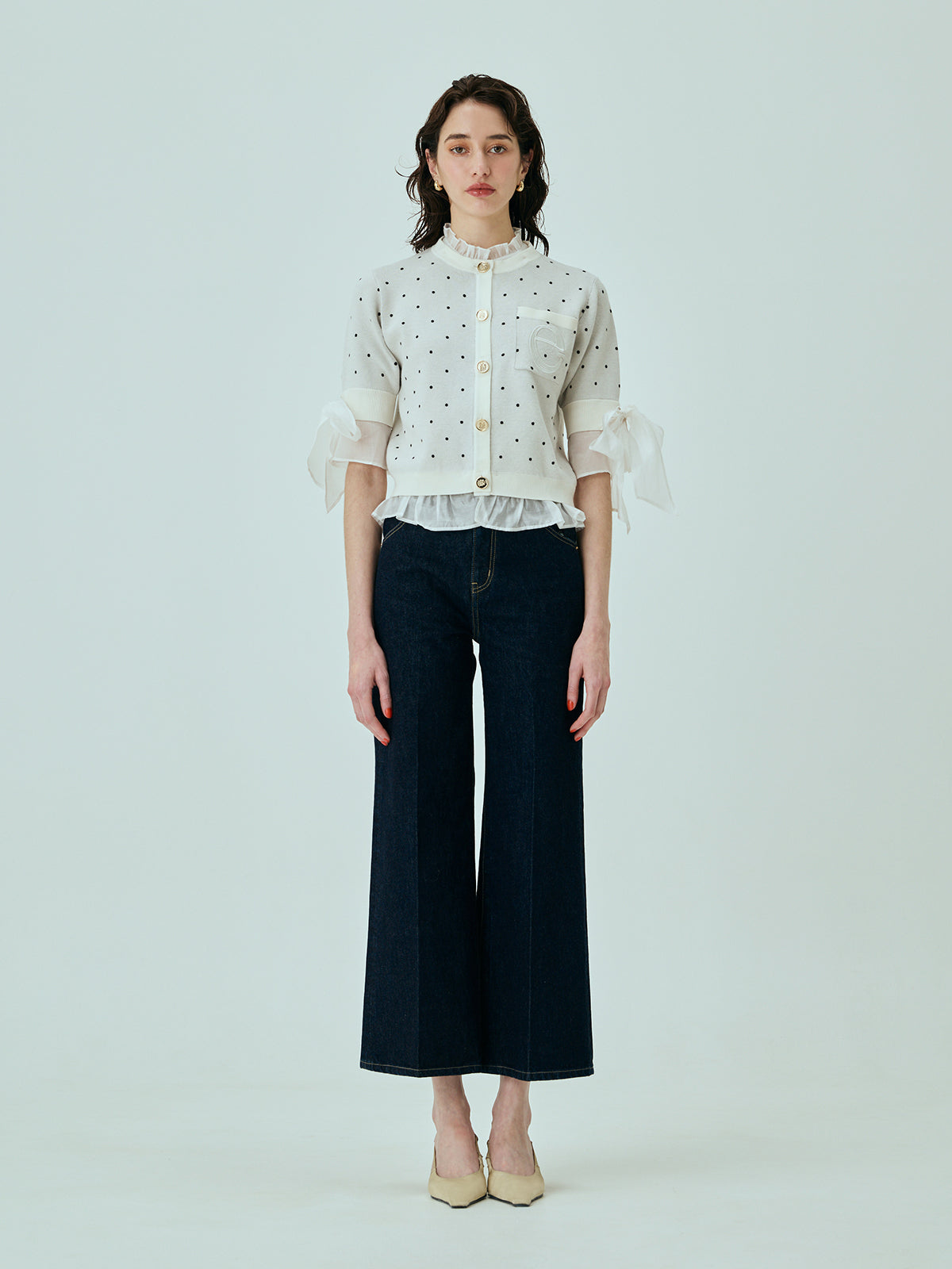 ビットデニムパンツ