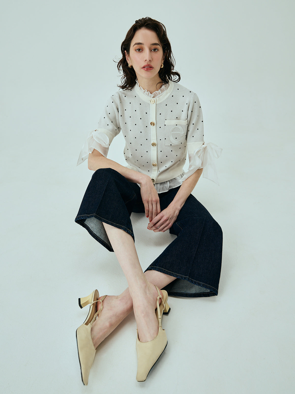 ビットデニムパンツ