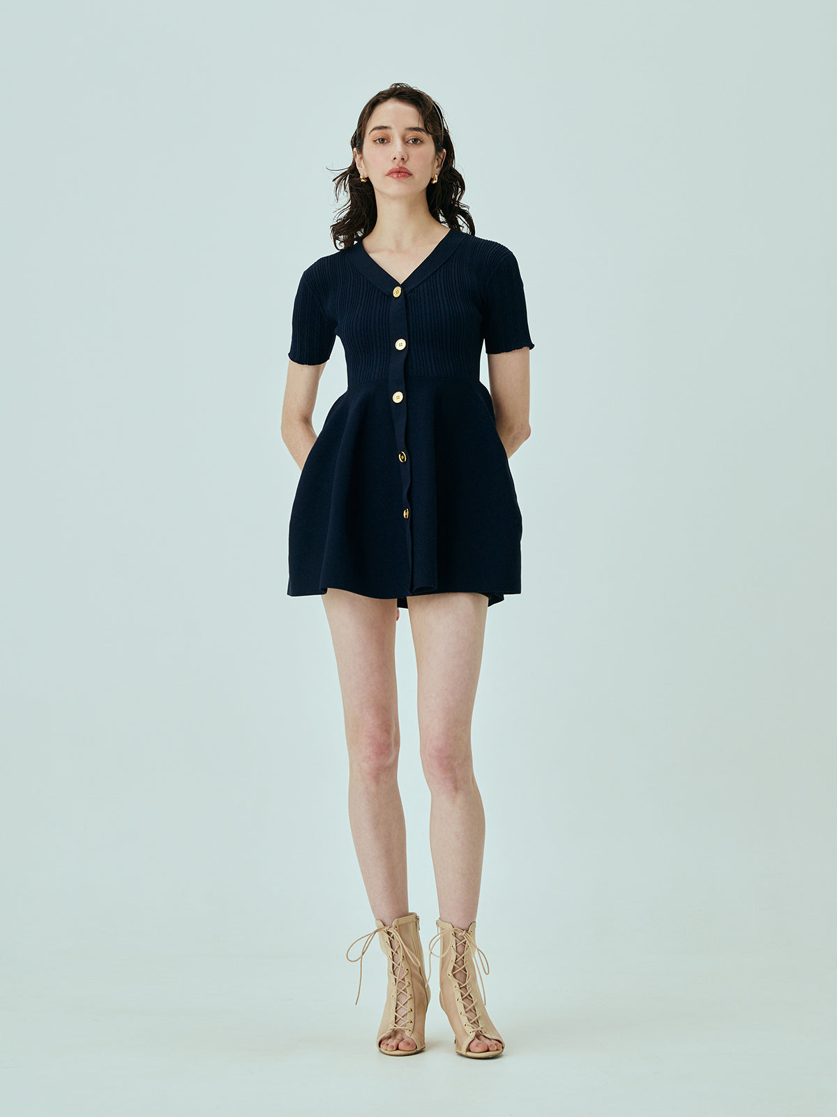 ホールミニワンピース